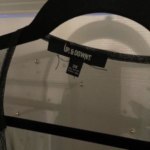 Pearl encrusted sheer shrug